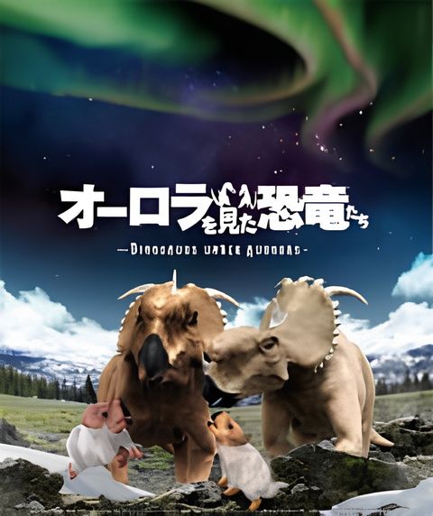 Dinosaurs Under Auroras