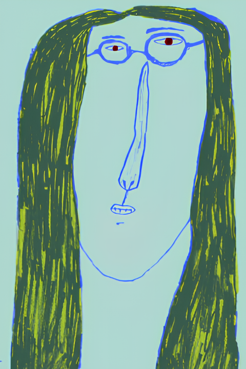 A Woman in a Fashion Building