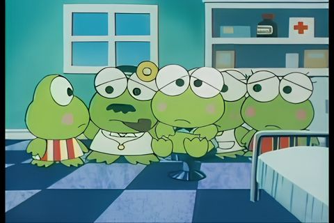 Keroppi in Find the Pink Mushroom